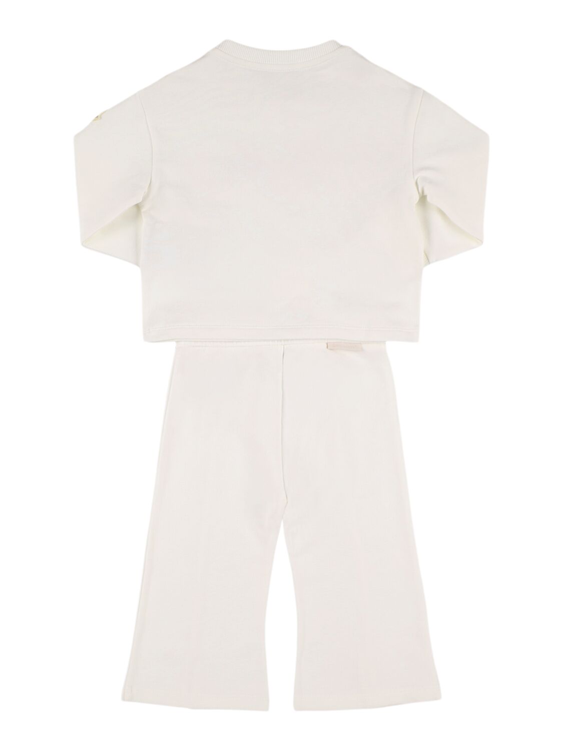 Moncler Logo Cotton Blend Sweatpants & Hoodie In White