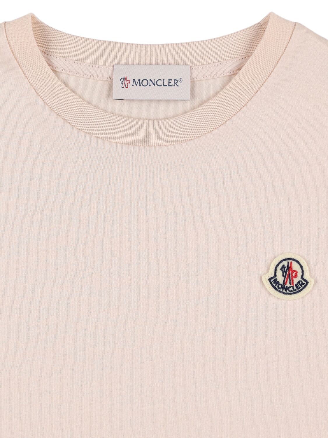 Moncler Pack Of 3 Logo Cotton T-shirts In Multicolor