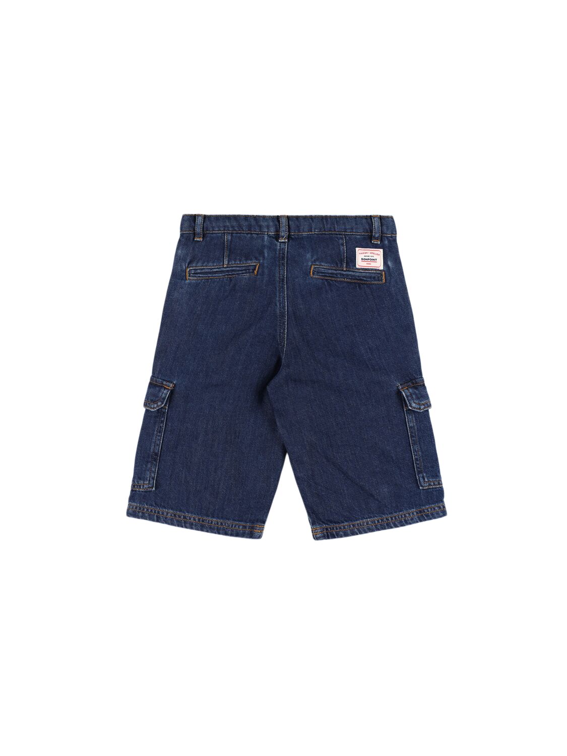 BONPOINT COTTON DENIM SHORTS 