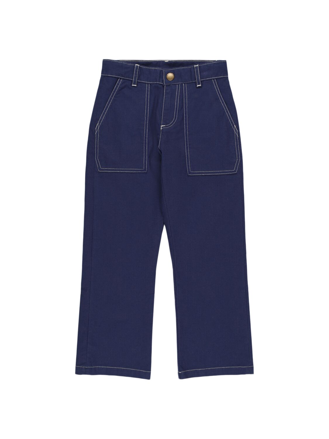 Bonpoint Stretch Cotton Jeans In Blue
