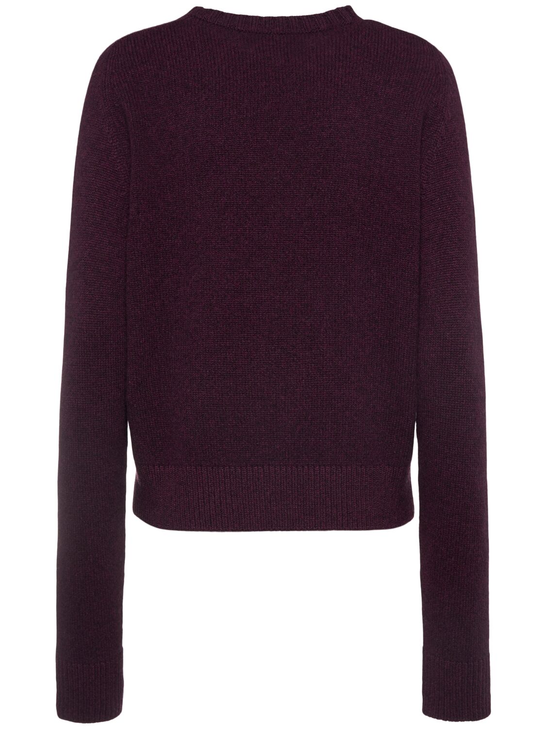 Khaite Nera Cashmere Knit Sweater In Burgundy