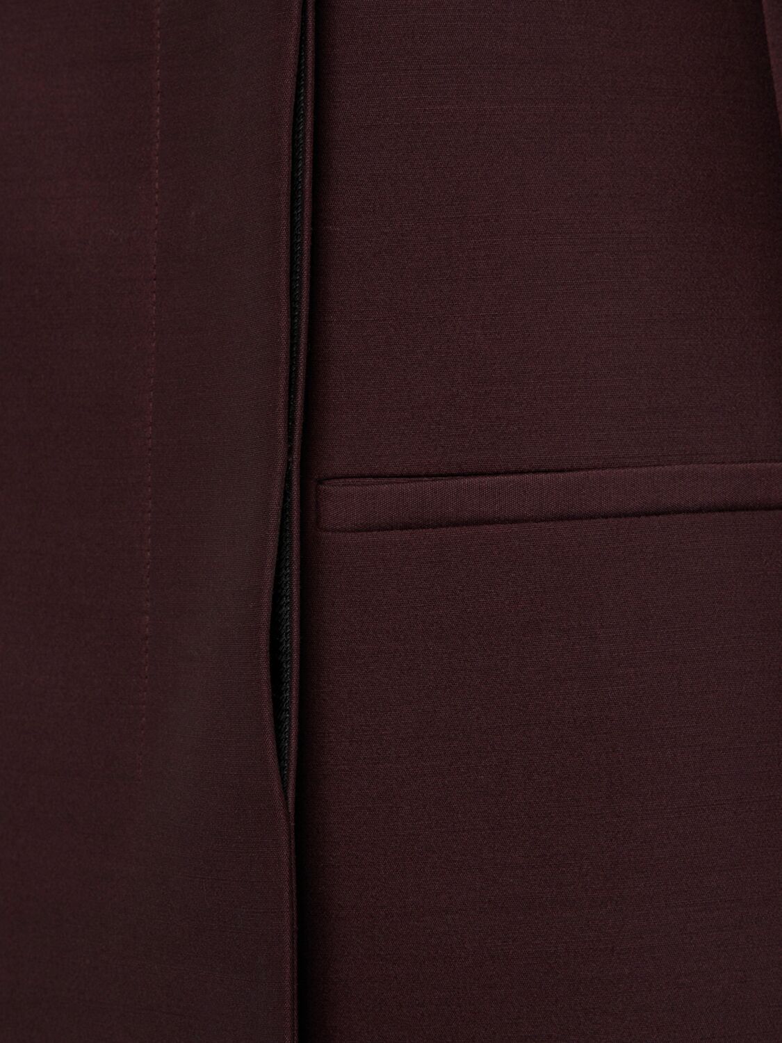 Khaite Silvannah Wool And Silk Blazer In Brown