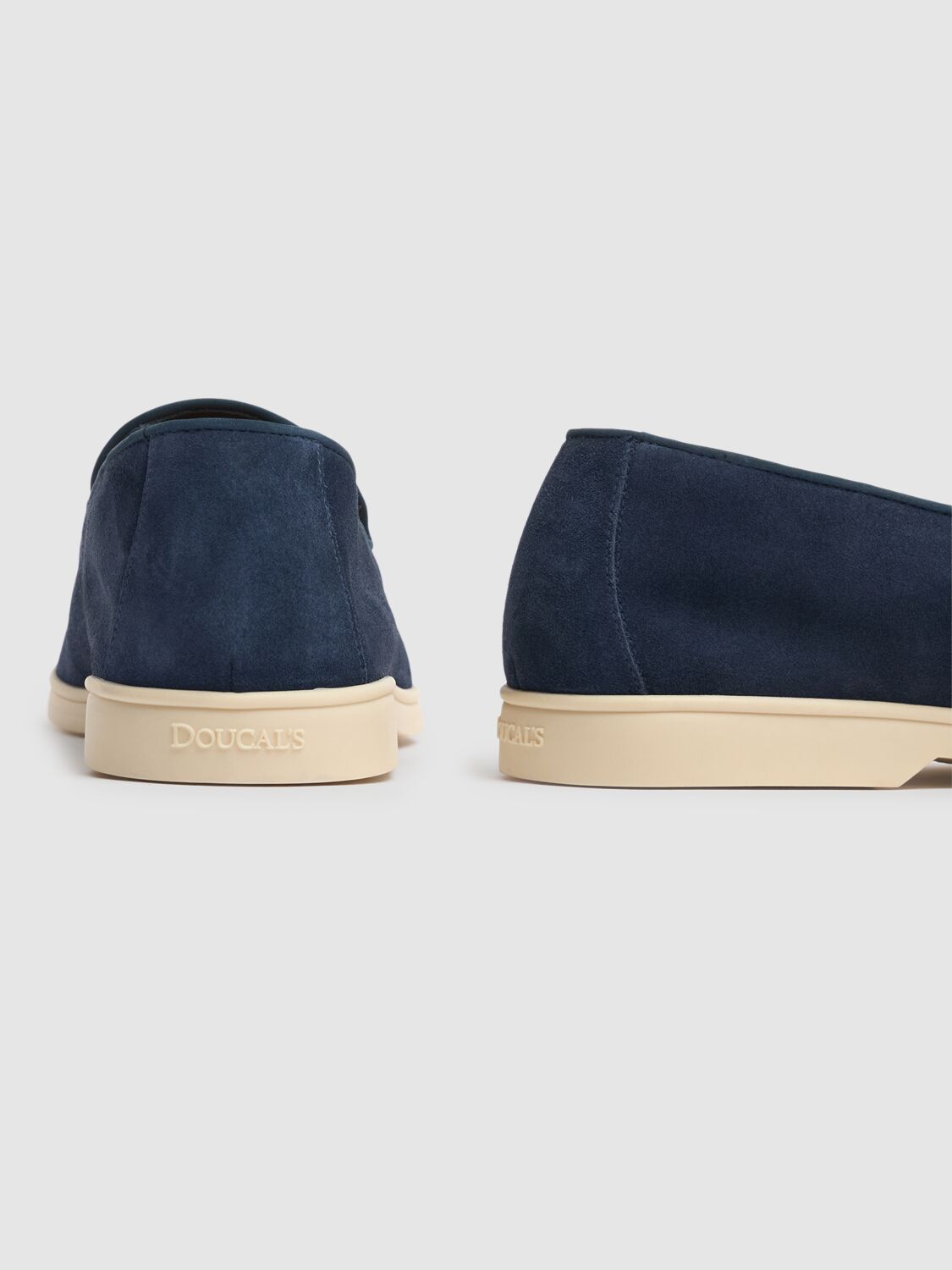Doucal's Tassel Suede Loafers In Blue