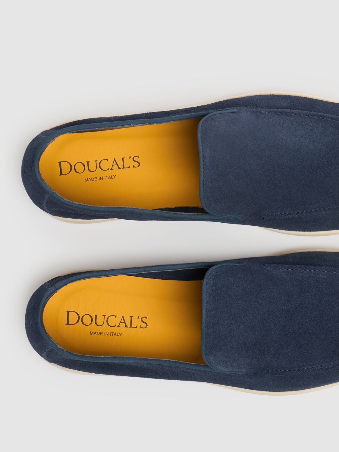 Doucal's Tassel Suede Loafers In Blue