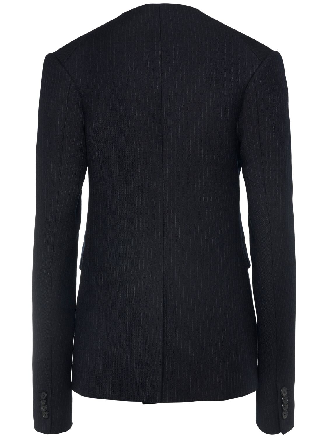 Khaite Jameson Virgin Wool Blend Jacket In Blue