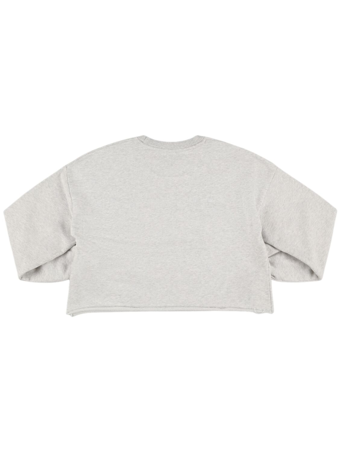 The New Society Printed Cotton Sweatshirt In Grey
