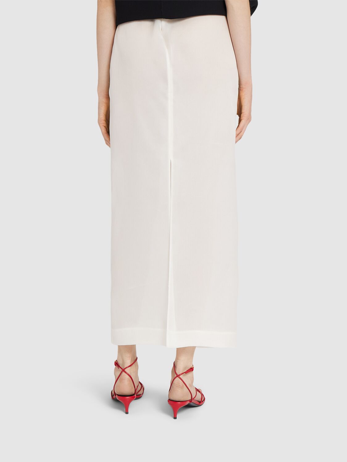 Khaite Lilith Compact Crepe Jersey Maxi Skirt