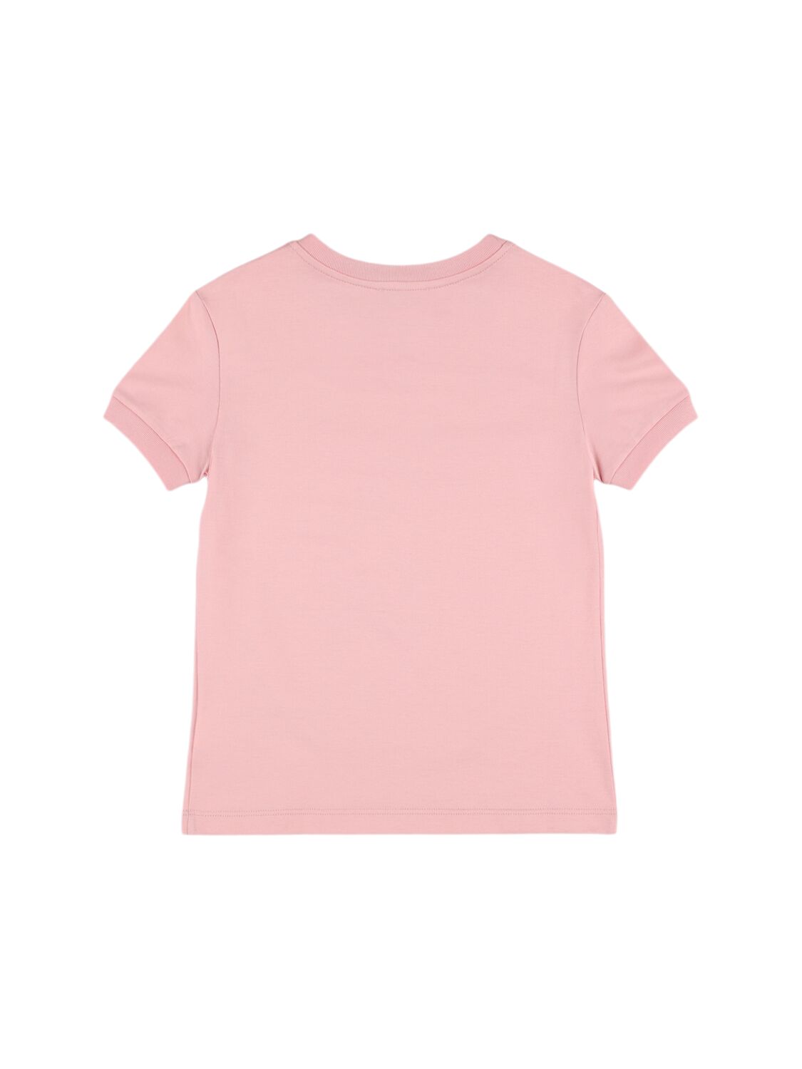 Dolce & Gabbana Logo Cotton Jersey T-shirt In Pink