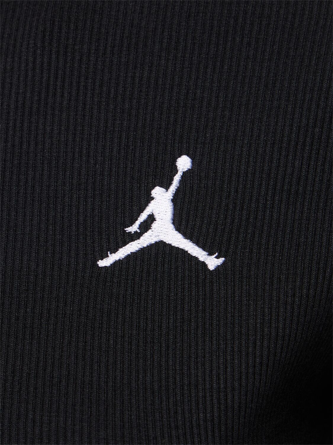 JORDAN JORDAN LONG SLEEVE JERSEY MINI DRESS 