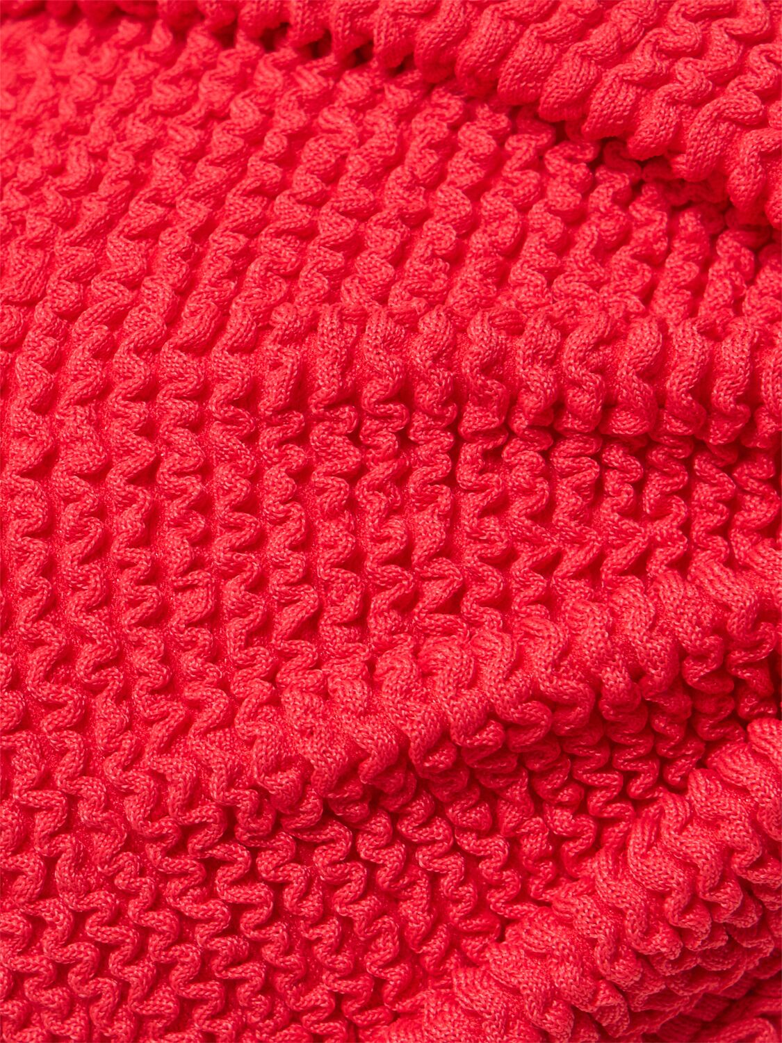 Hunza G Jean Bikini Top In Red