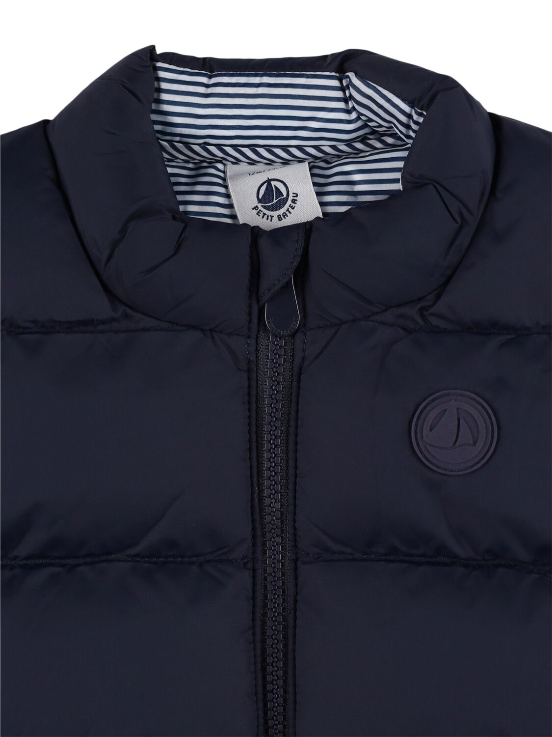 Petit Bateau Poly Puffer Vest In Blue