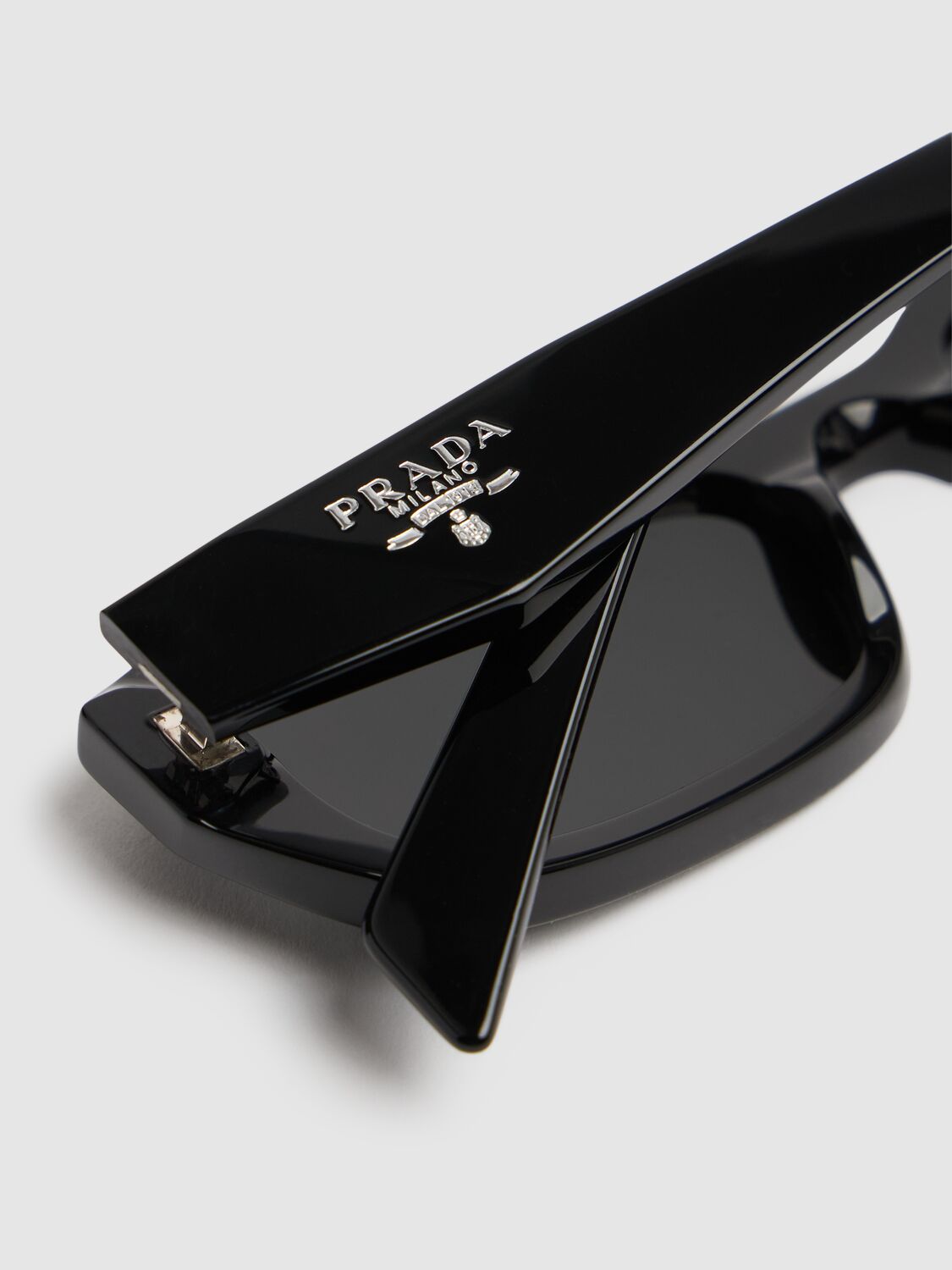 Prada Symbole Acetate Sunglasses In Black