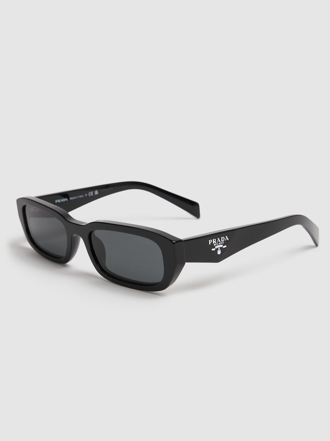 Prada Symbole Acetate Sunglasses In Black