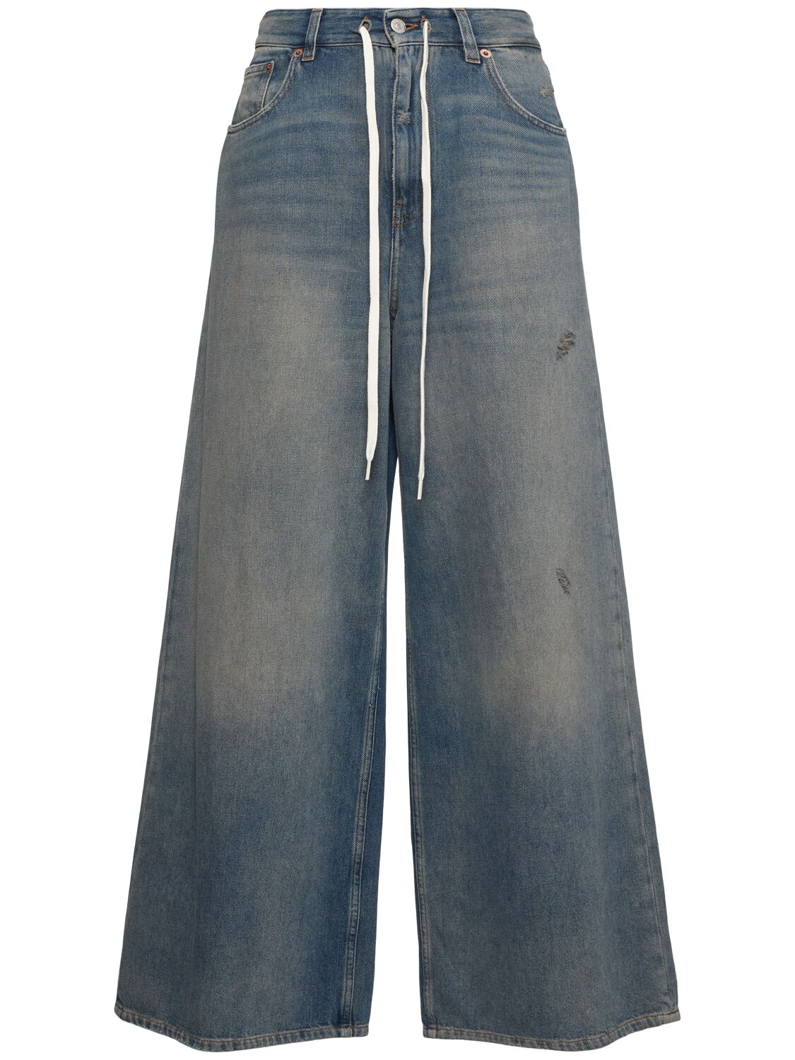 Mid Rise Straight Jeans