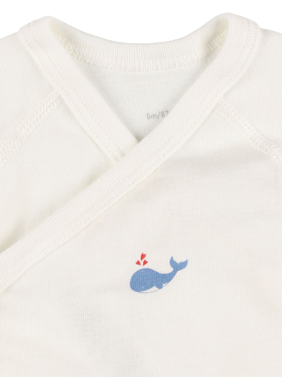 Petit Bateau Set Of 3 Cotton Jersey Bodysuits In White/blue