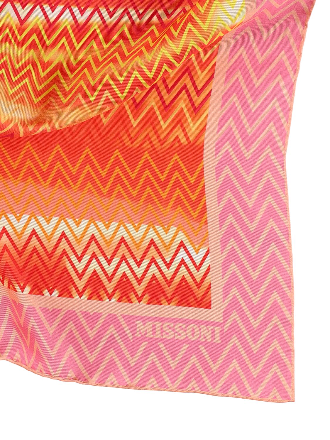 MISSONI PRINTED SILK SCARF 