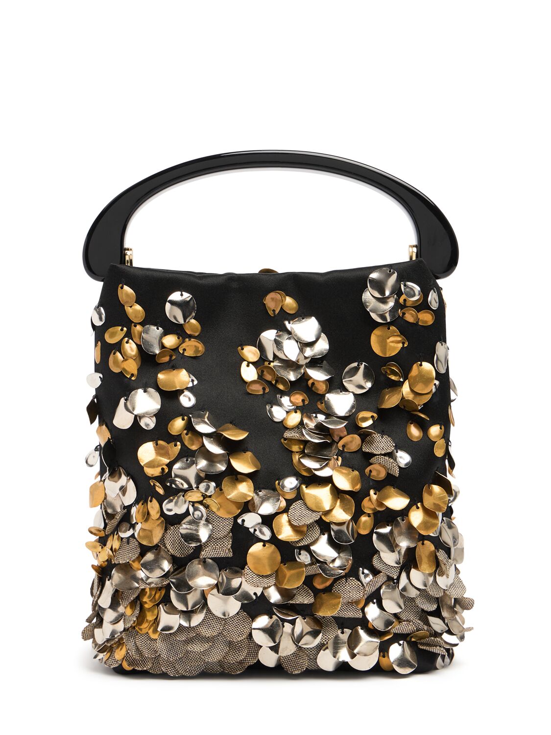 Crisp Embellished Top Handle Bag