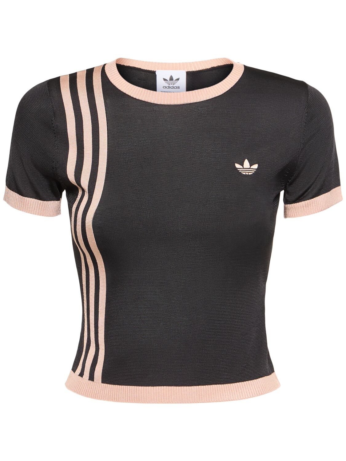 Knitted 3-stripe T-shirt