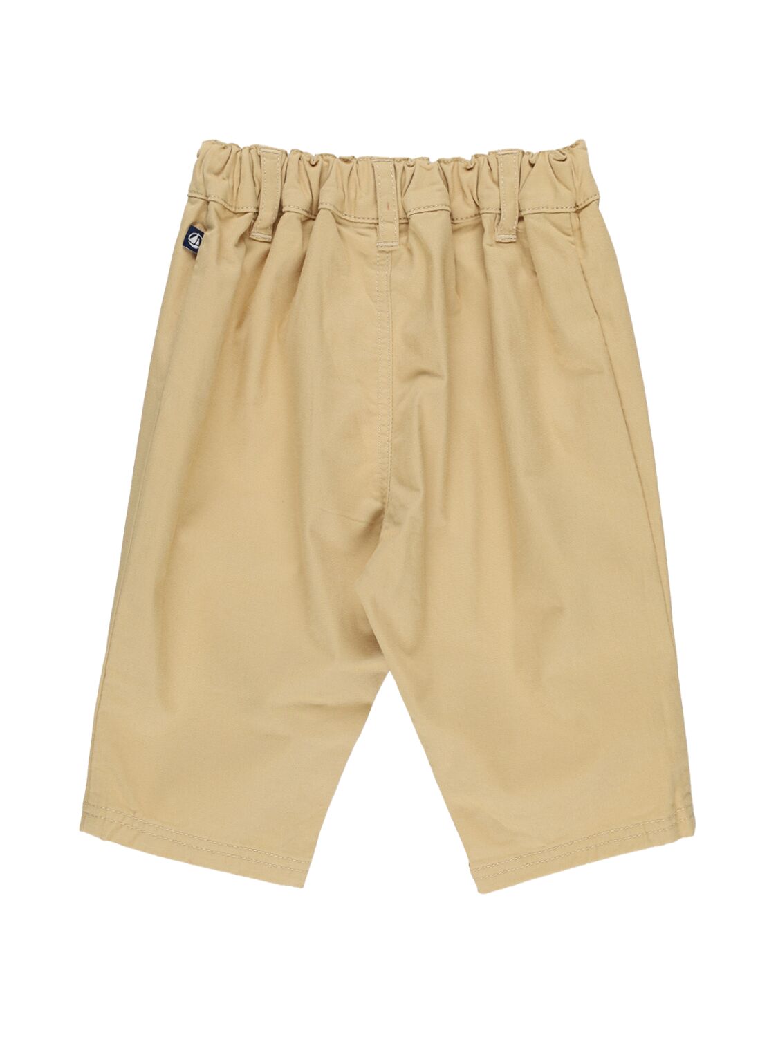 Petit Bateau Cotton Blend Gabardine Pants In Beige