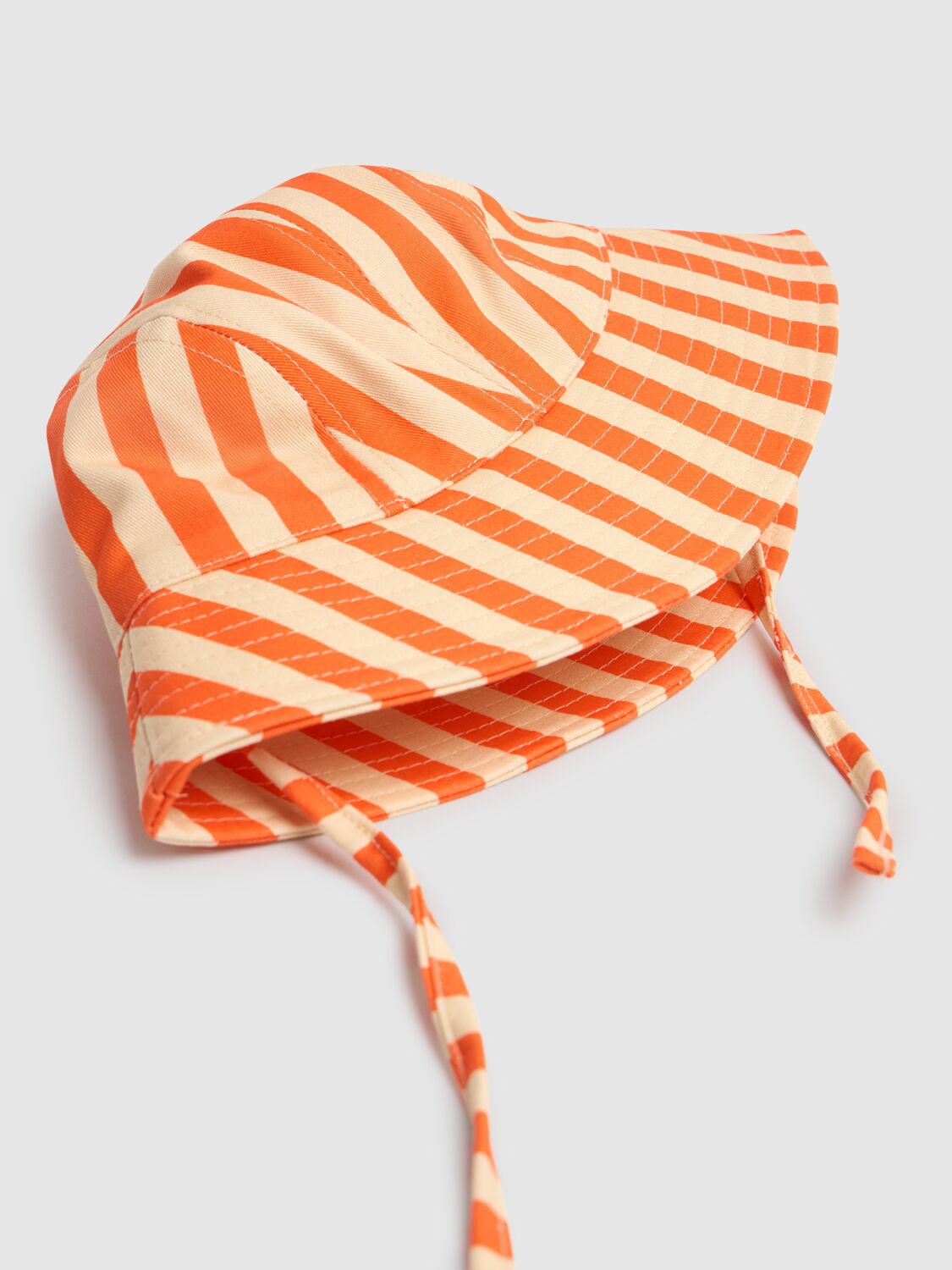 Tiny Cottons Printed Cotton Twill Hat In Red