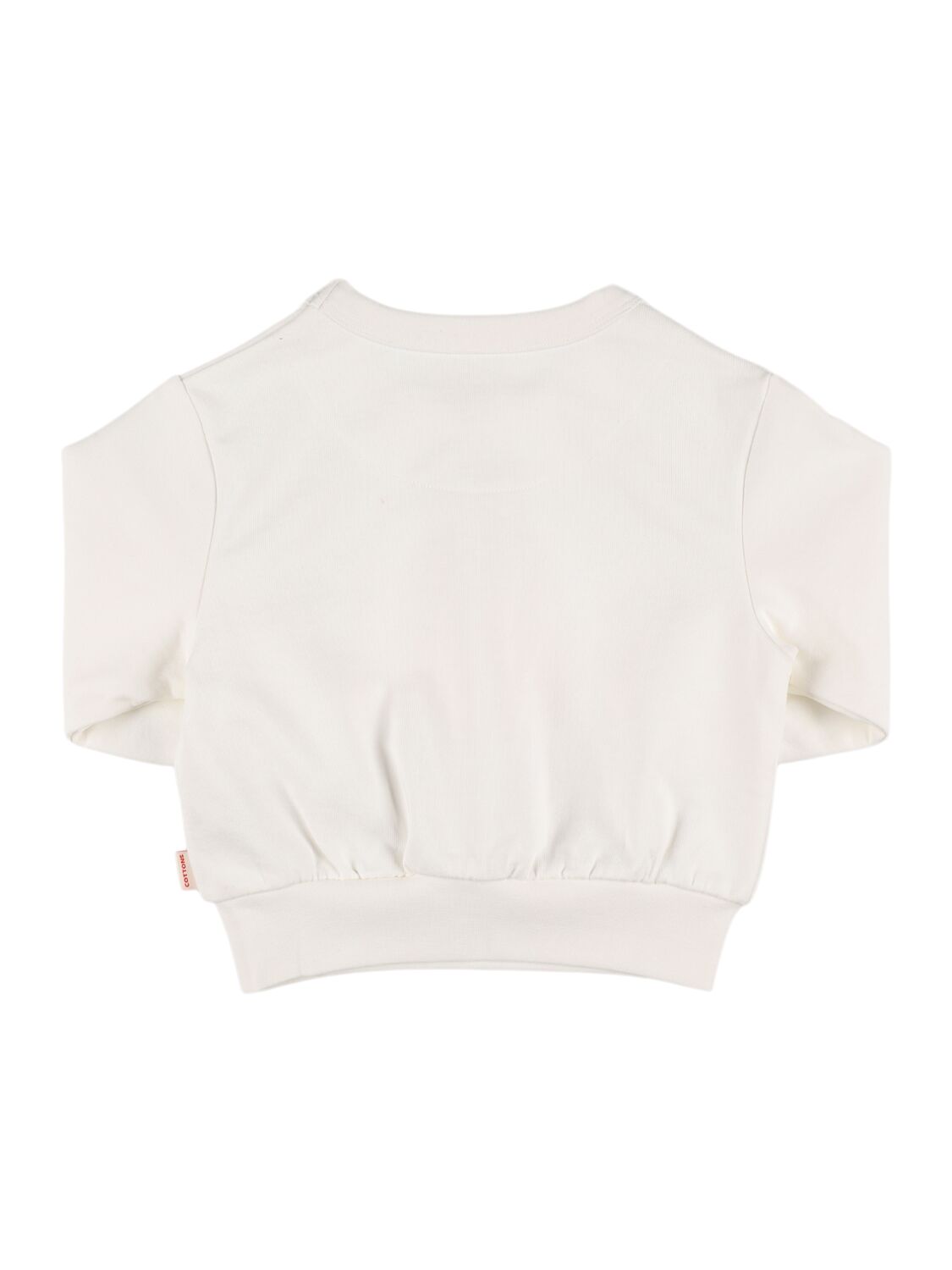 Tiny Cottons Printed Cotton Sweatshirt In White