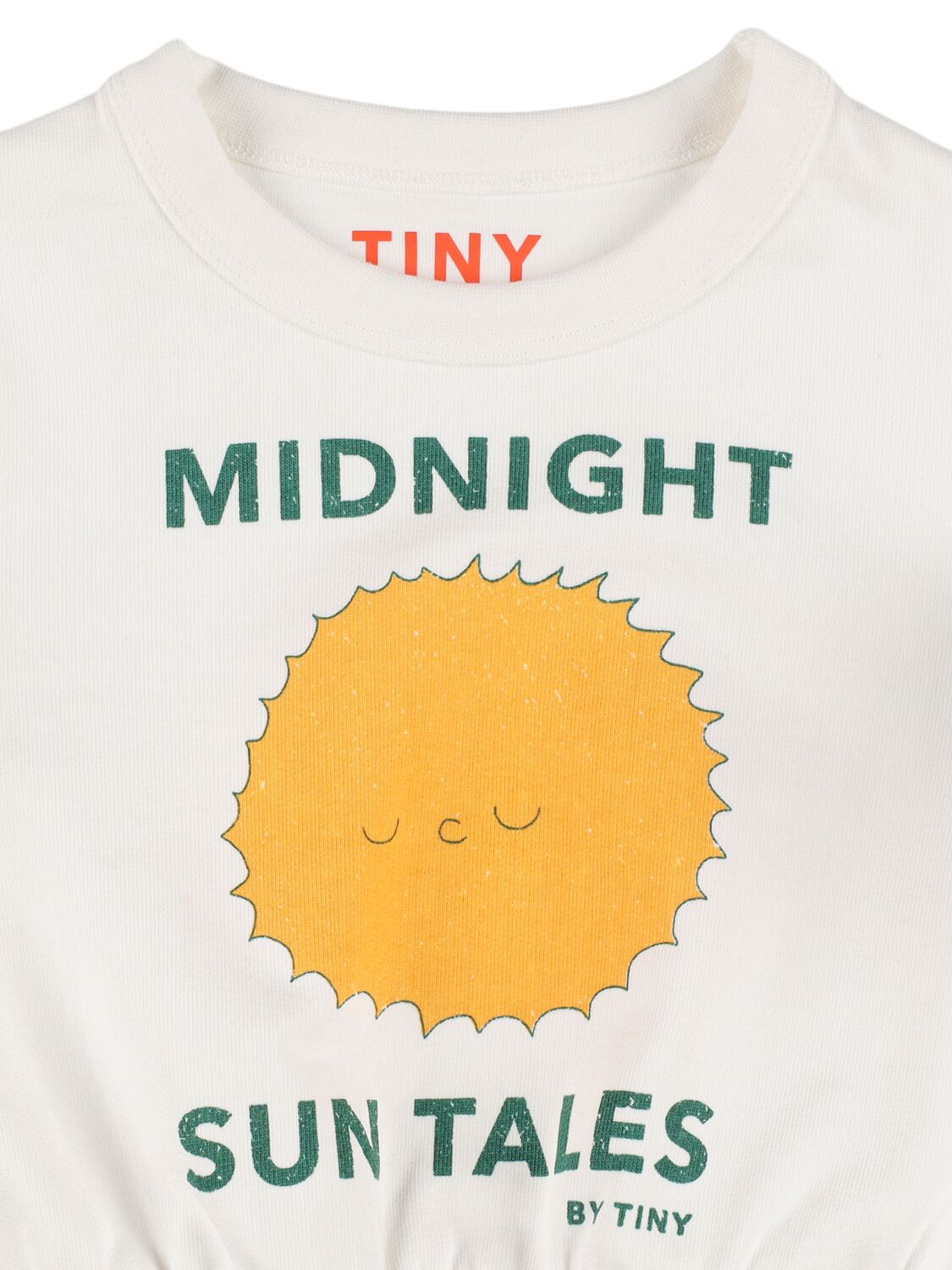 Tiny Cottons Printed Cotton Sweatshirt In White