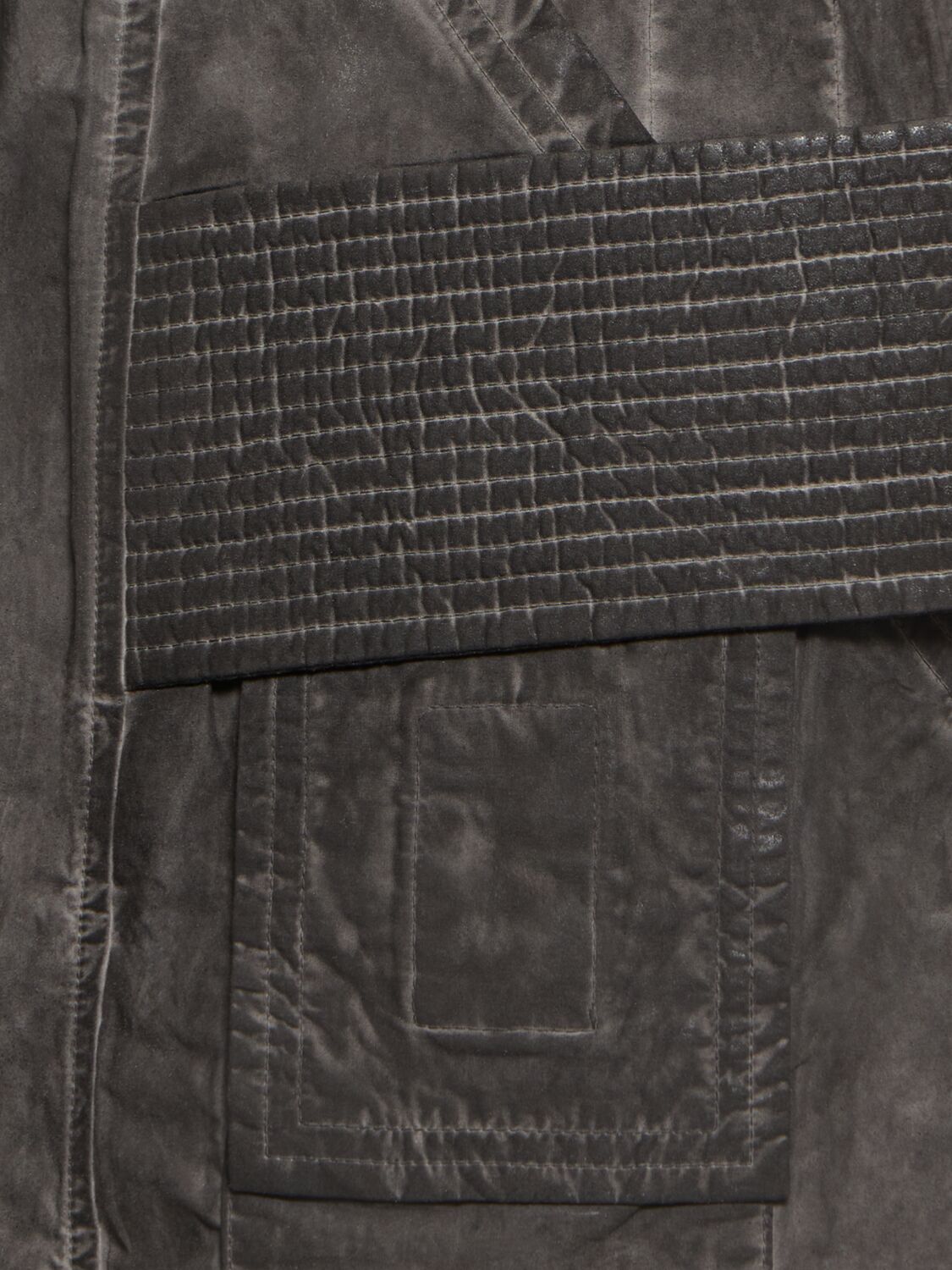 Shop Rick Owens Drkshdw Creatch Wide Cargo Pants In Darkdust