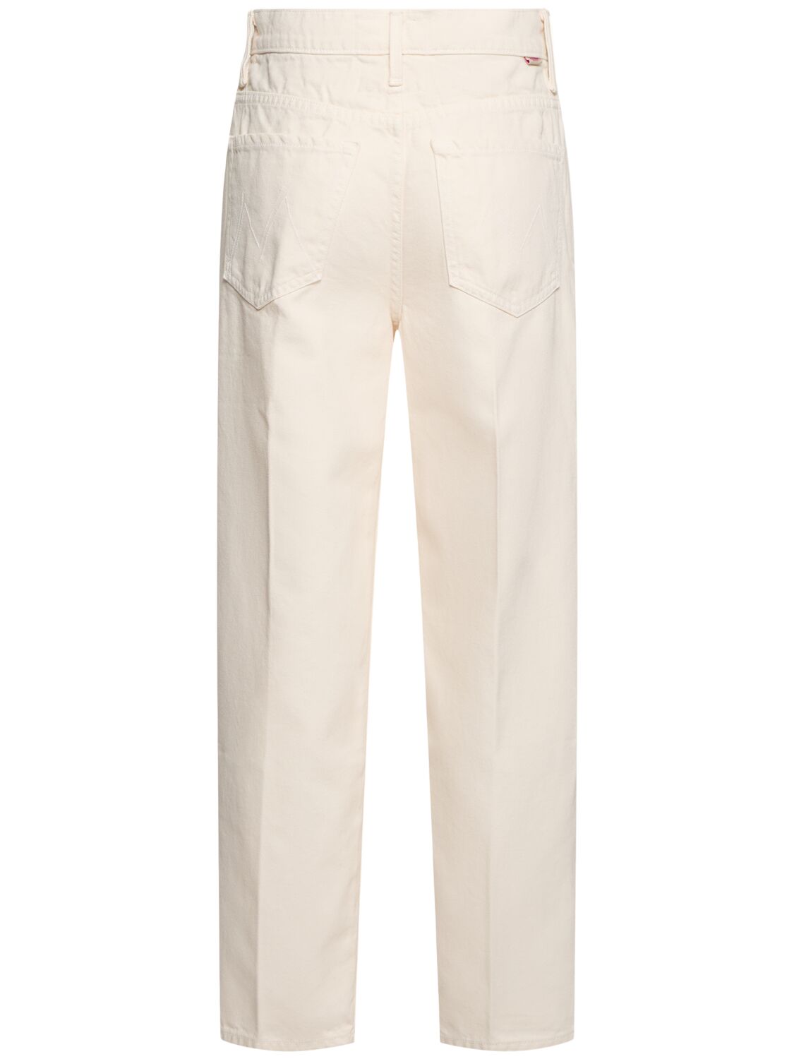 Mother The Peeler Tapered Ankle Jeans In White
