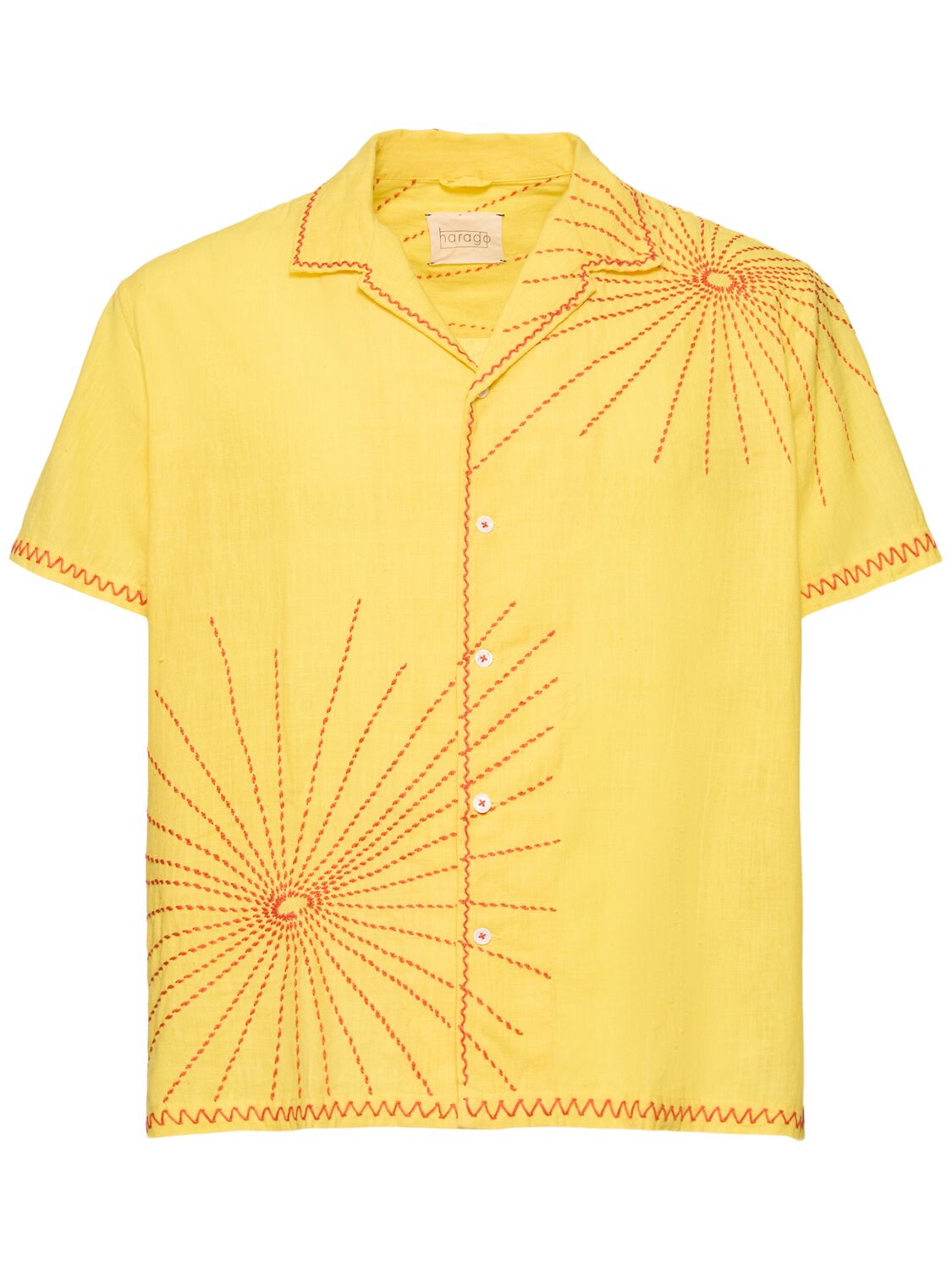 Firework Embroidered Cotton S/s Shirt