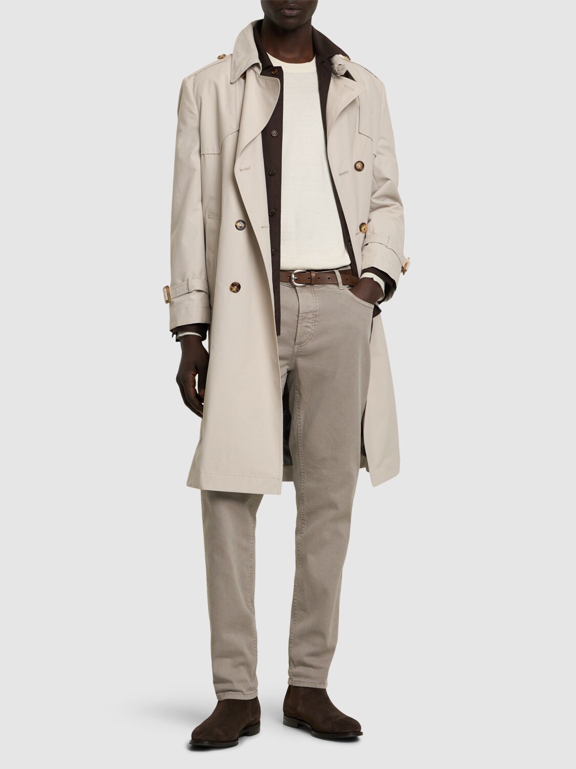 Brunello Cucinelli Bull Denim Pants In Spago