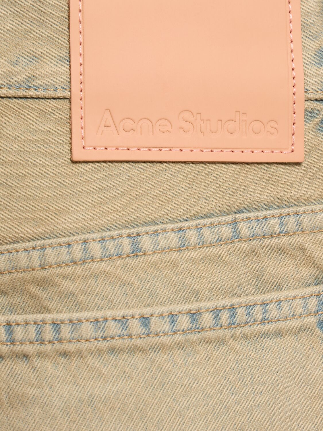 Shop Acne Studios 2021m Indigo Sand Denim Jeans In Ligh Sand