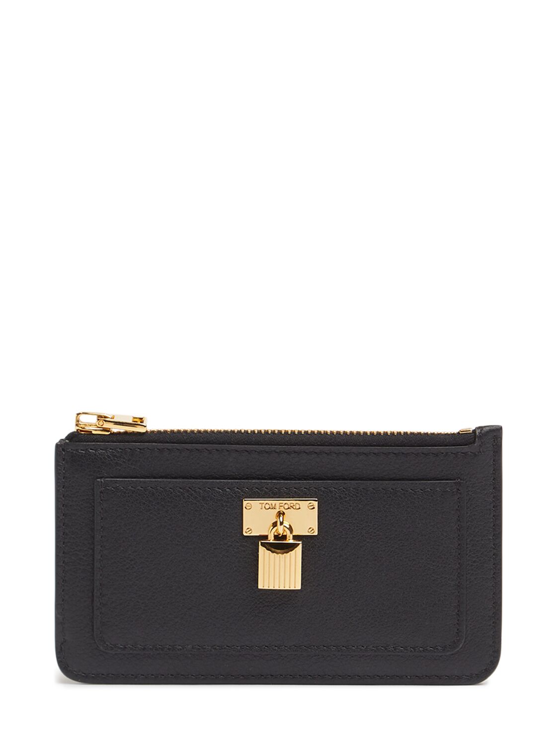 Tom Ford Padlock-detail Card Holder In Black