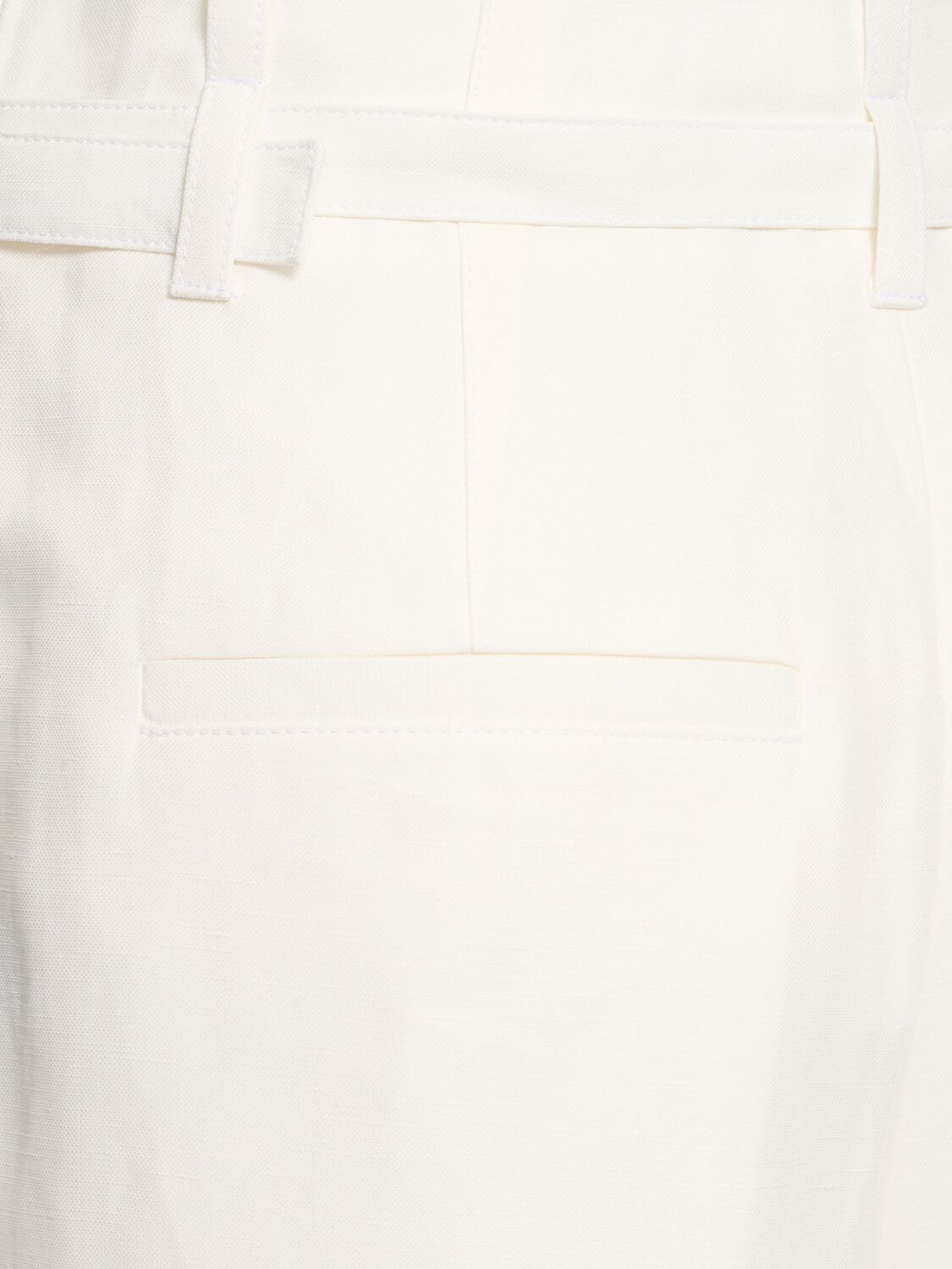 Proenza Schouler Jules Linen Blend Wide Pants In Off White