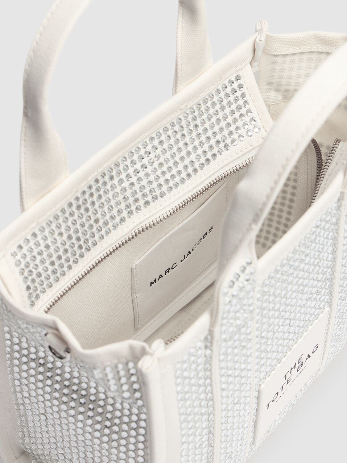 Marc Jacobs The Small Tote Canvas Bag In Crystal