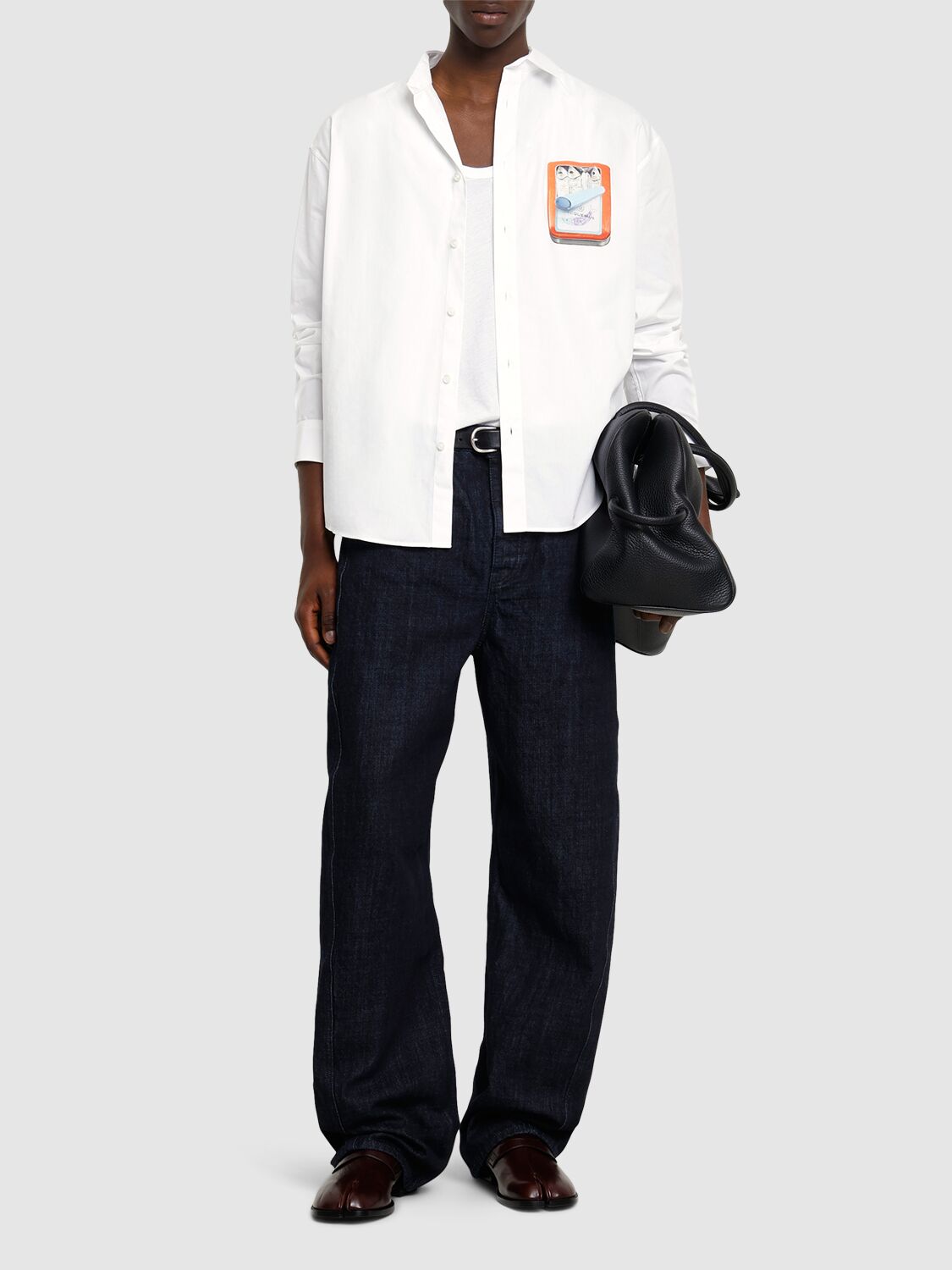 Jacquemus Men La Chemise Simon In Boite Sardines
