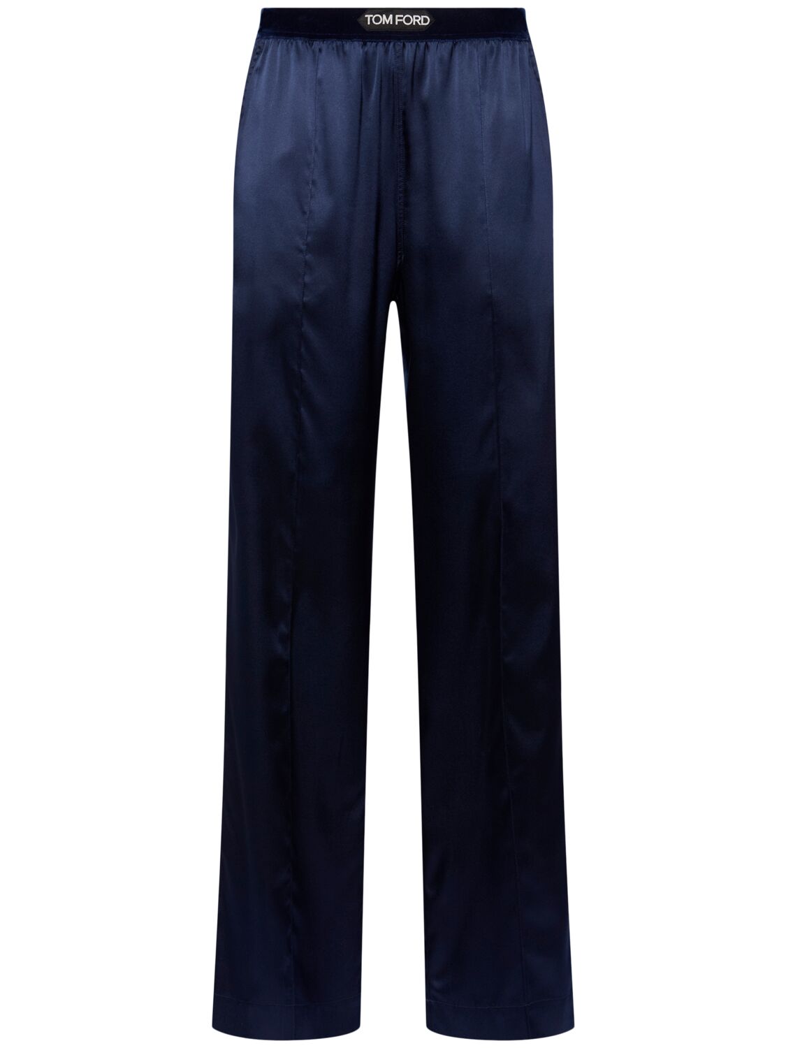 Tom Ford Logo Silk Satin Pajama Pants