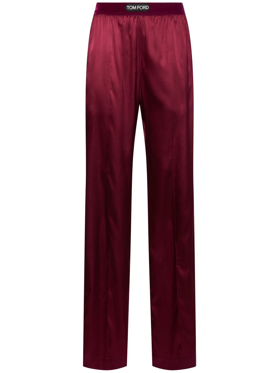 Tom Ford Logo Silk Satin Pajama Pants