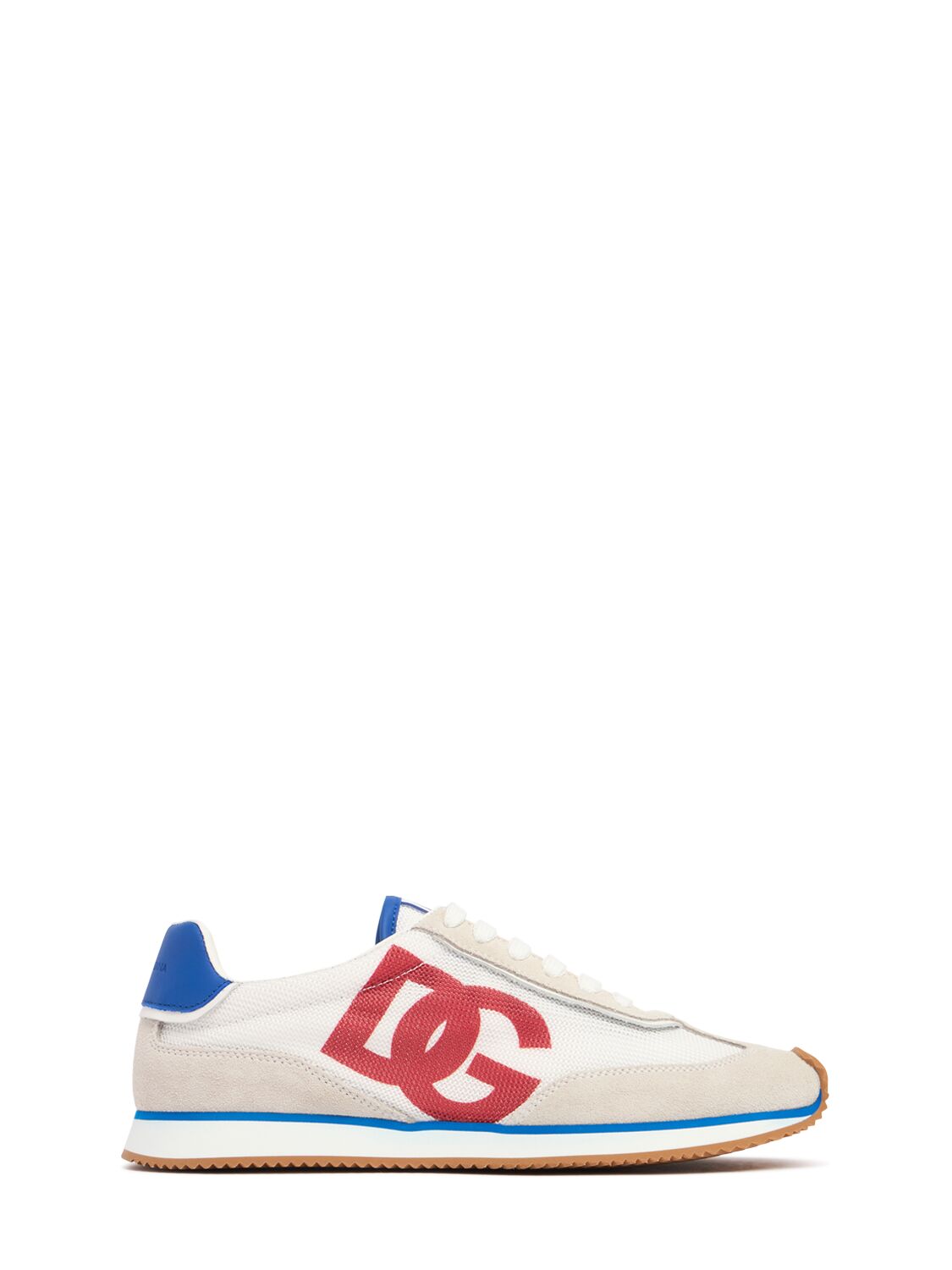 Dolce & Gabbana Cushion Low-top Sneakers Featuring Contrasting Elements In Red/white/blue