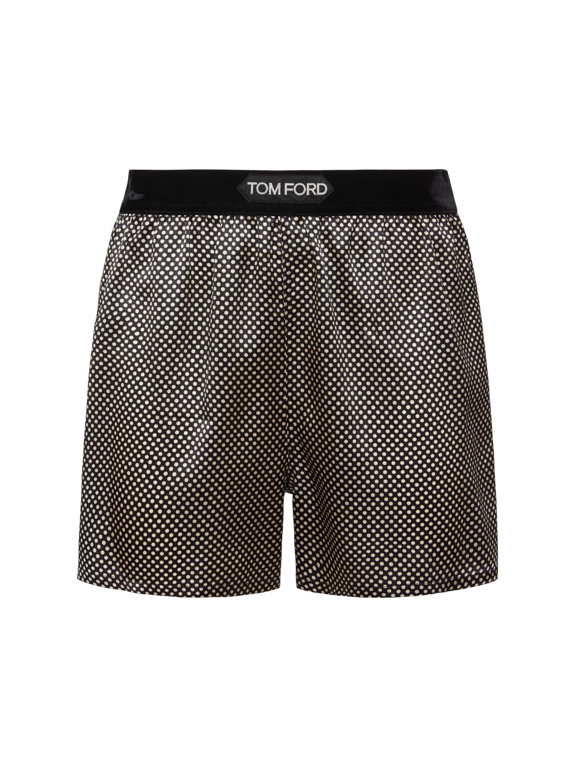 Short En Satin Stretch Imprimé Pois - TOM FORD - Modalova