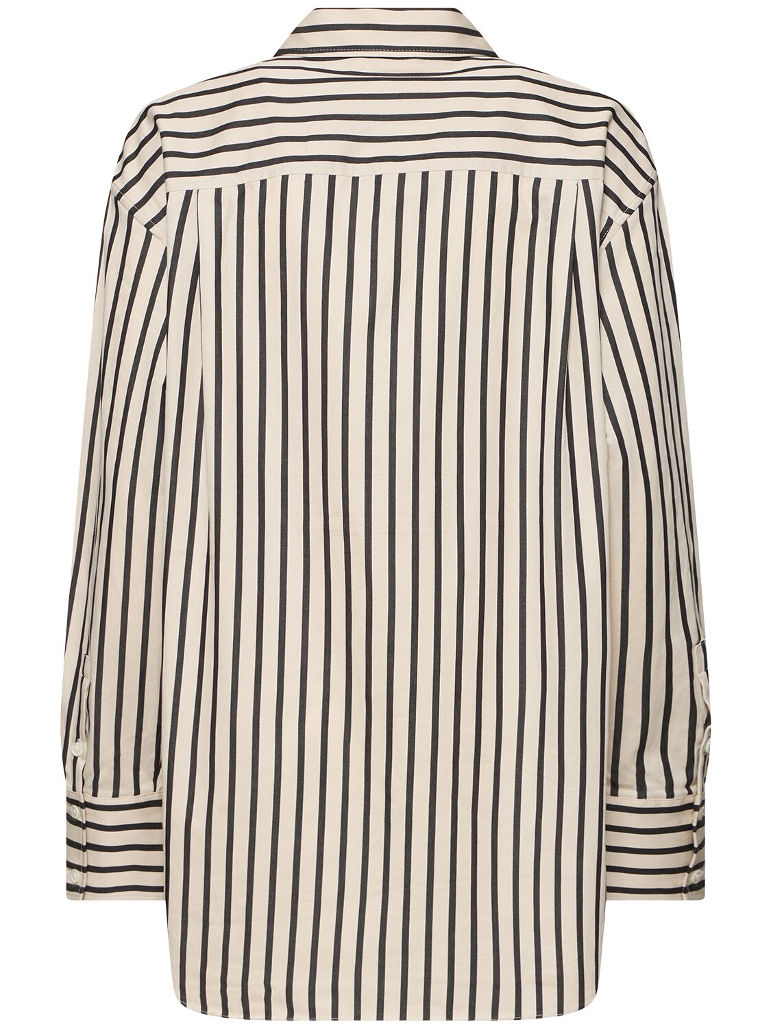 ANINE BING PLAZA STRIPED COTTON SHIRT 