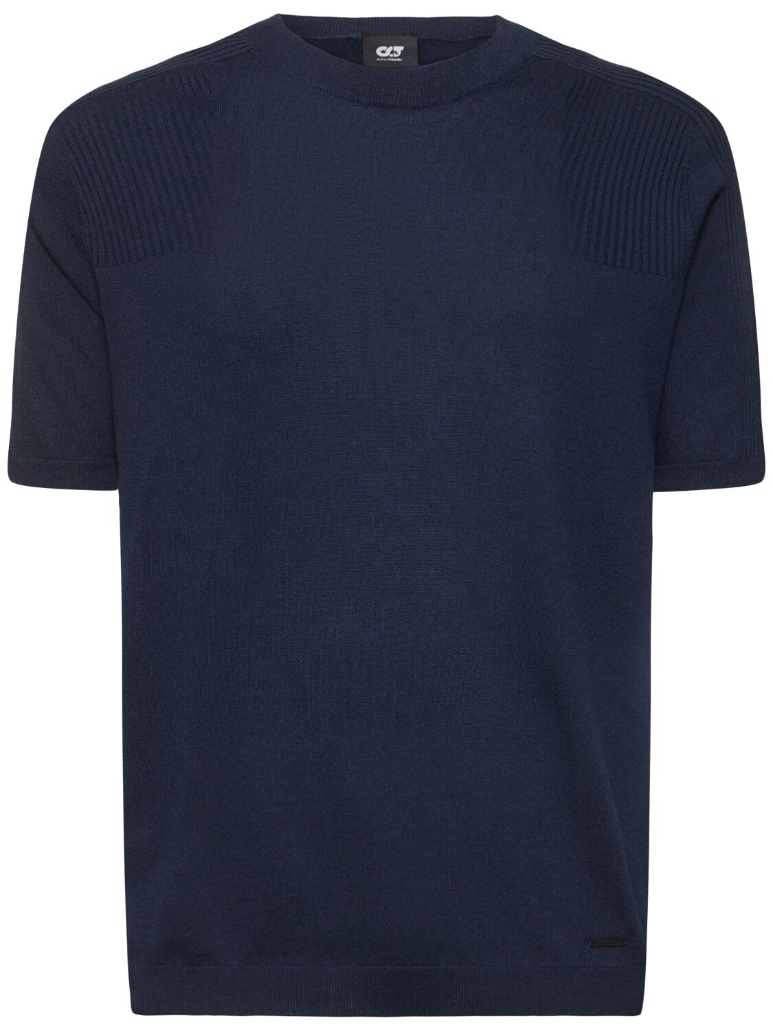 Alphatauri Fotor Short Sleeve T-shirt In Marine Blue