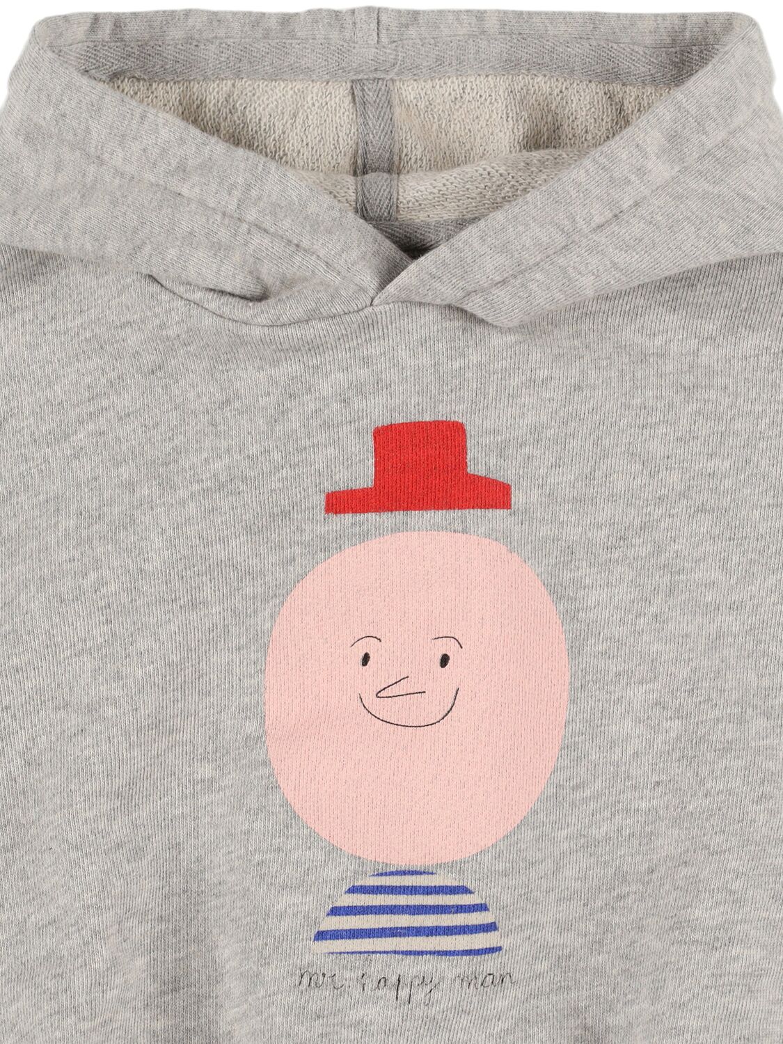 The Campamento Printed Cotton Sweatshirt Hoodie In Grey