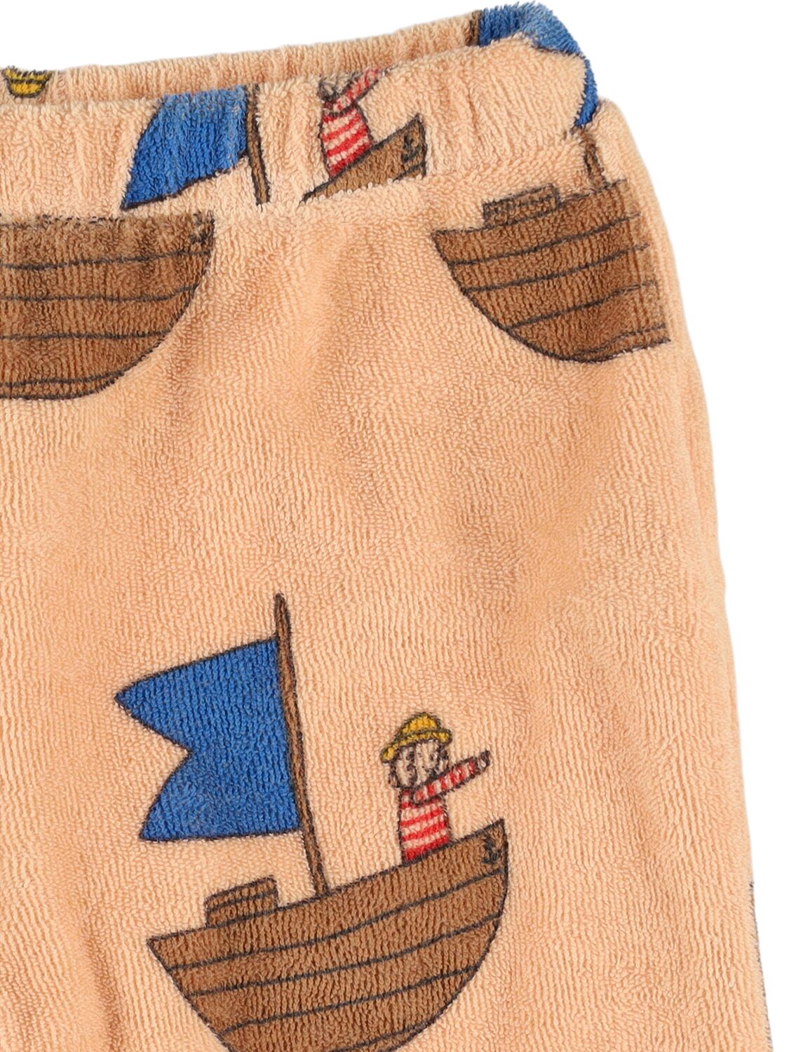 The Campamento Printed Cotton Sweatpants In Pink
