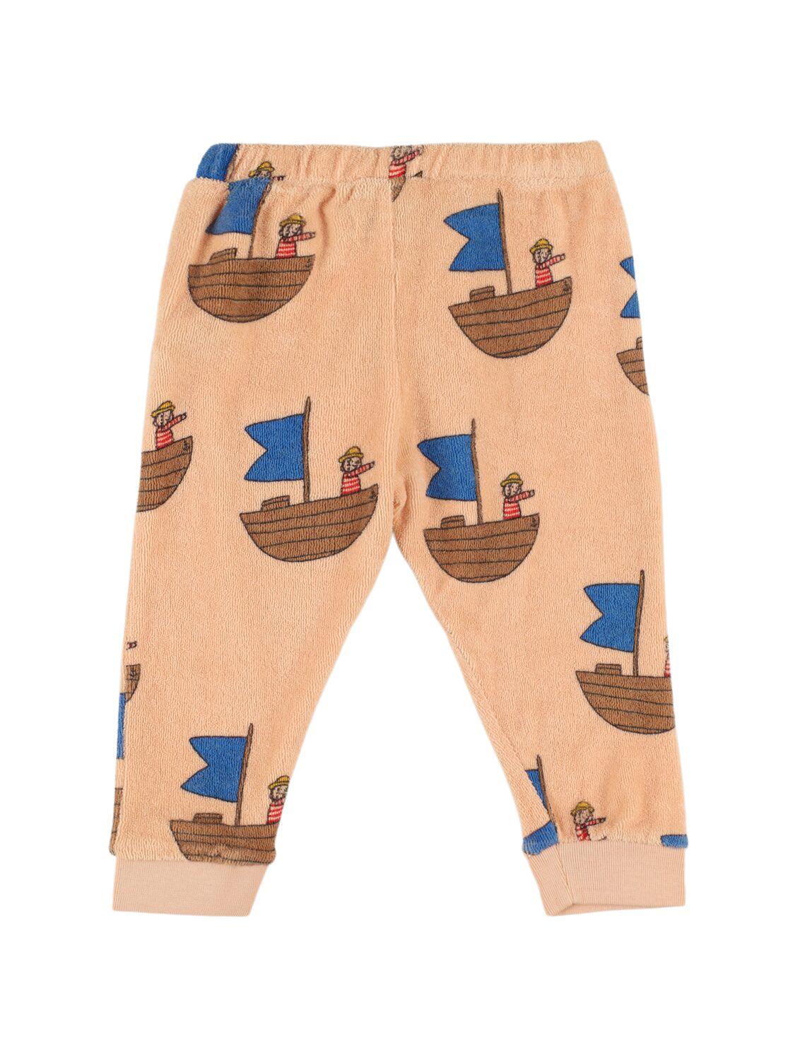 The Campamento Printed Cotton Sweatpants In Pink