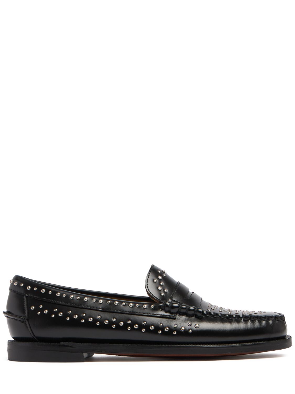 Image of Dan Studded Leather Loafers