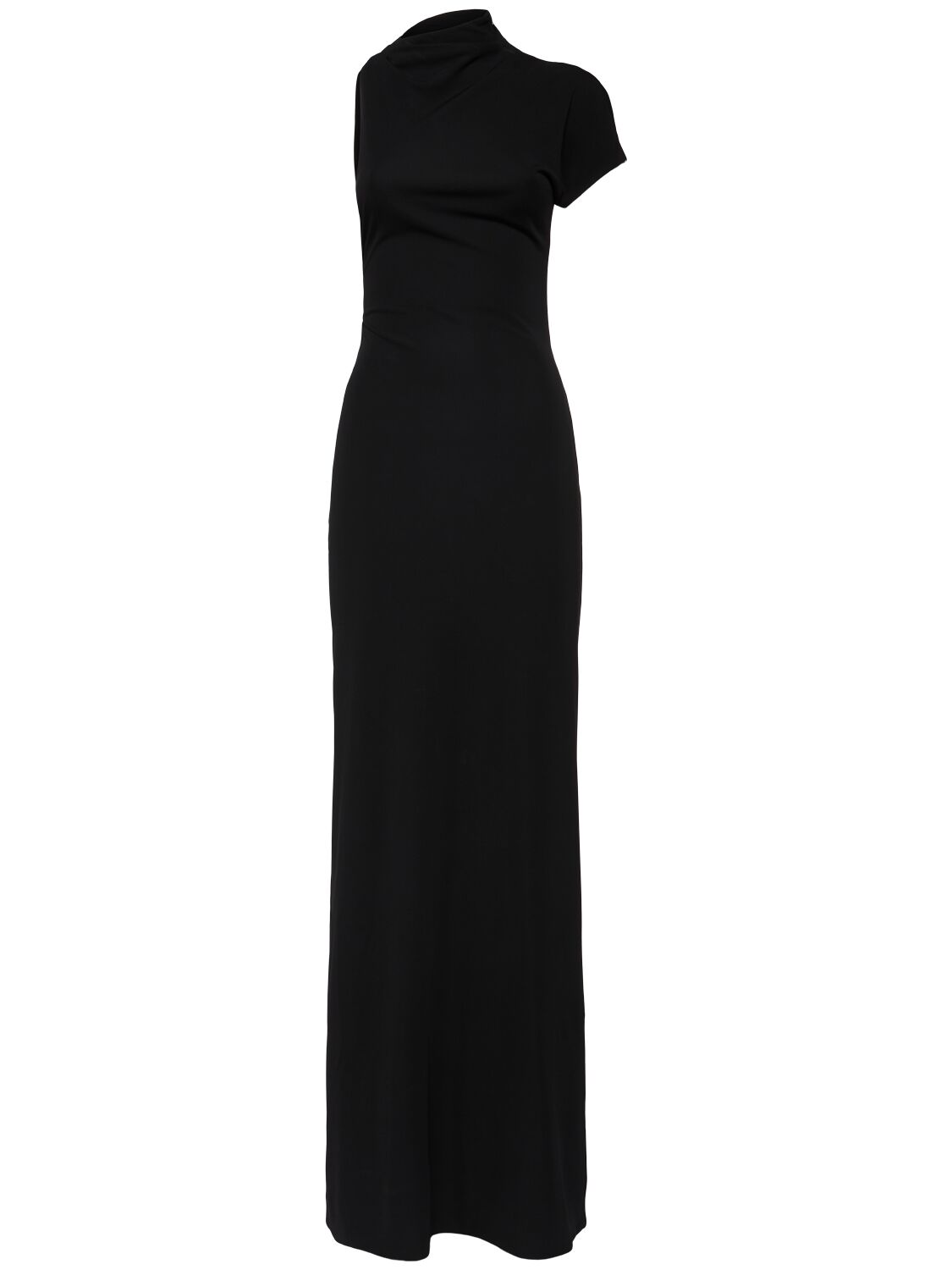 Viscose Crepe Jersey Long Dress