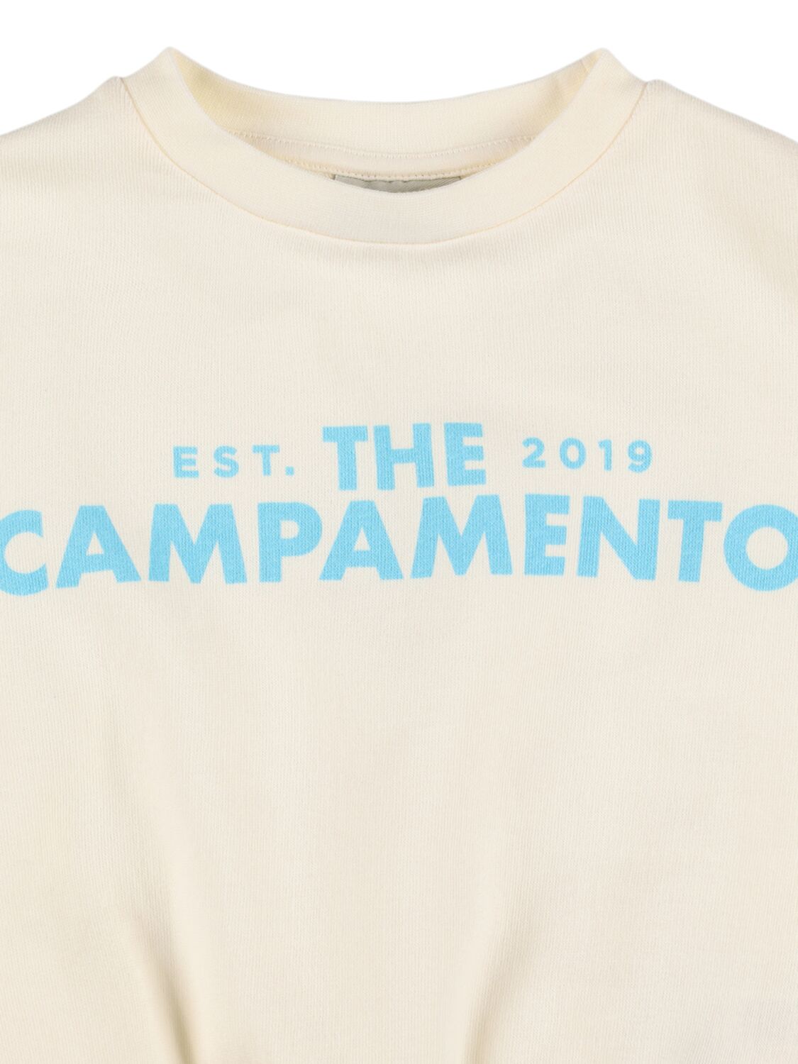 The Campamento Printed Cotton Sweatshirt In White