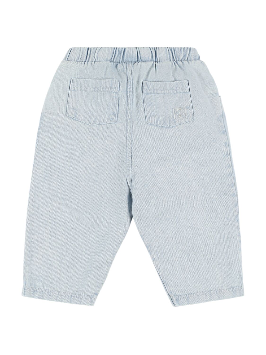 The Campamento Cotton Denim Pants In Light Blue