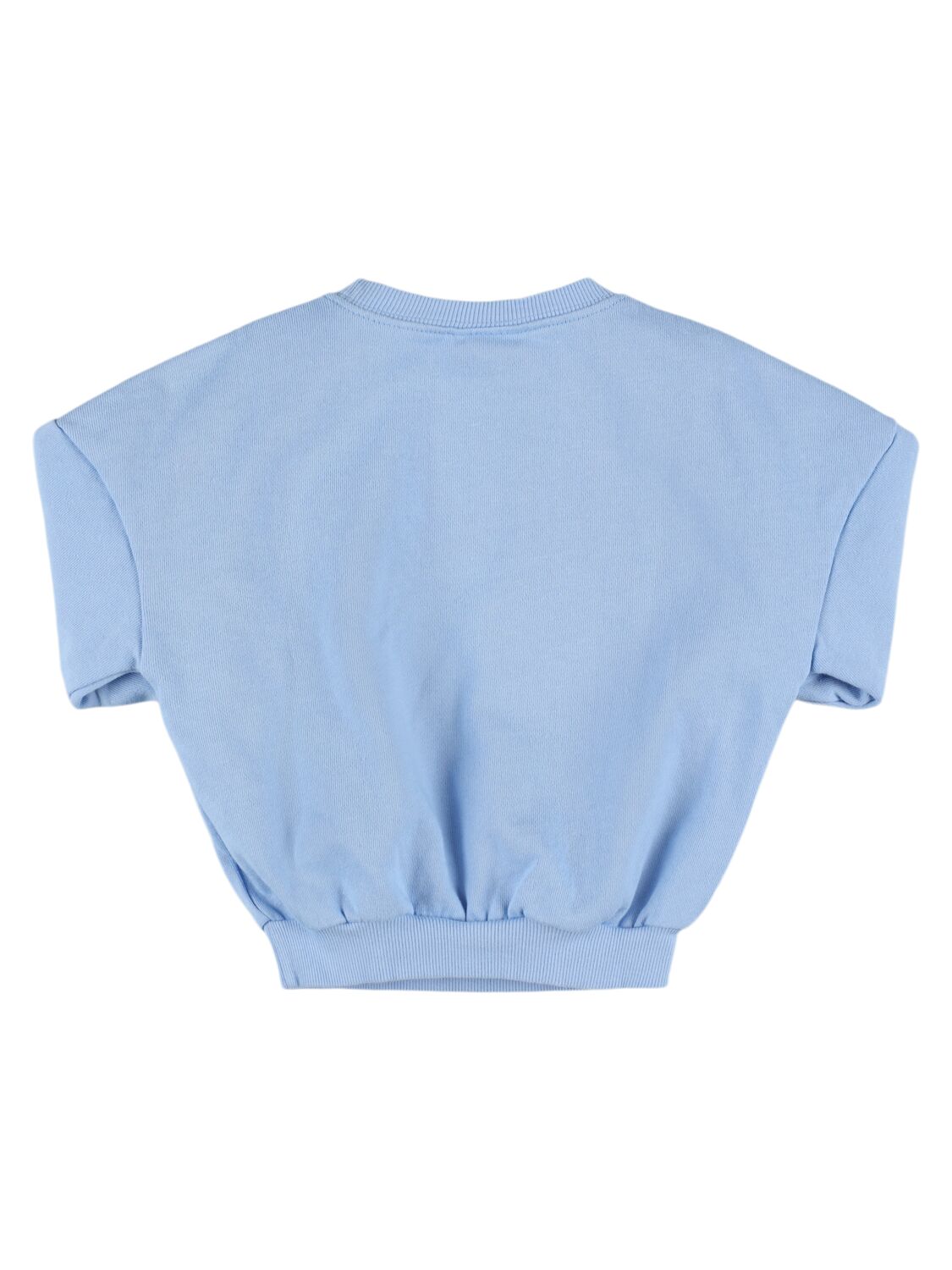 The Campamento Printed Cotton Sweatshirt In Light Blue