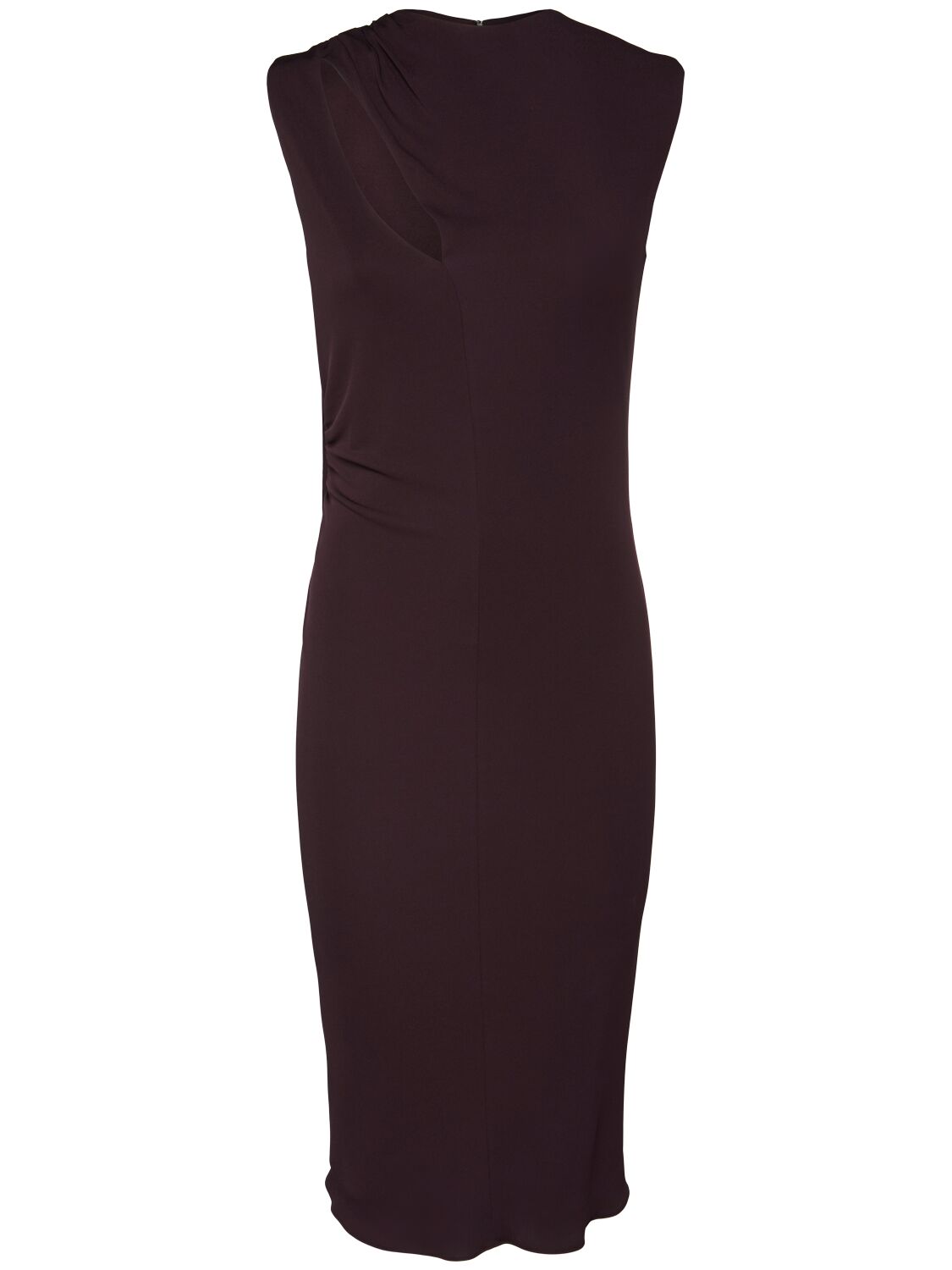 Viscose Crepe Jersey Midi Dress
